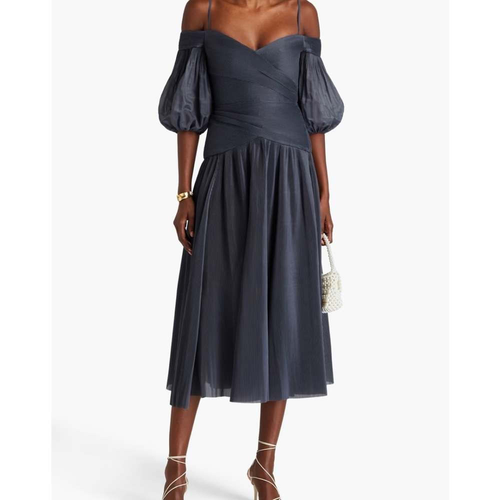 Elegant Blue Zimmerman Off-Shoulder Dress